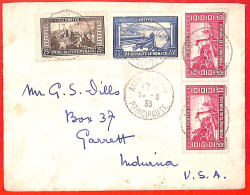 Aa1008 - MONACO - Postal History -  COVER To The USA 1933 - Covers & Documents