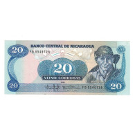 Billet, Nicaragua, 20 Cordobas, 1985, KM:152, NEUF - Nicaragua