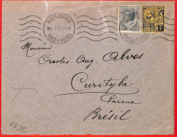 Aa1002 - MONACO - Postal History -  COVER To BRAZIL  1933 - Lettres & Documents