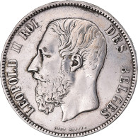 Monnaie, Belgique, Leopold II, 5 Francs, 5 Frank, 1872, TTB, Argent, KM:24 - 5 Frank