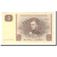 Billet, Suède, 5 Kronor, 1963, 1963, KM:50b, TTB - Zweden