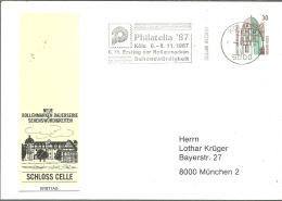 POSTKARTE  1987 - Enveloppes - Oblitérées