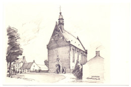 Ronsele - Dorp , Kerk - Illustr Herman Verbaere - Zomergem