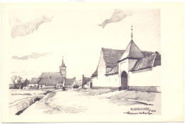 Russeignies Rozenaken - Dorp , Kerk - Illustr Herman Verbaere - Kluisbergen