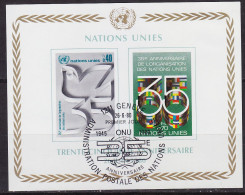 UNO Genf Geneva Genève [1980] MiNr 0092-93 B Block 2 ( O/used ) - Usati