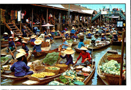12545 - THAILAND -Marché Flottant De Damnernsaduak Province De Rajburi - Thaïlande