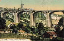 Lausanne Pont De Montbenon Pont Chauderon 1911 - Lausanne