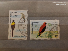 1980 Congo	Birds (F17) - Gebruikt