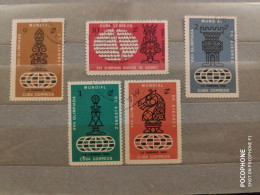 1966 Cuba Chess (F17) - Used Stamps