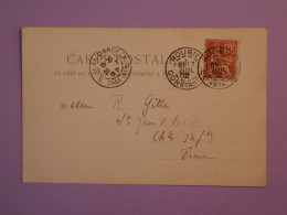 BW4  ALGERIE   BELLE CARTE  1902 PETIT BUREAU BOUGIE  A ROZOY  FRANCE  + AFF. PLAISANT++  ++ - Other & Unclassified