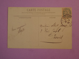 BW4  ALGERIE   BELLE CARTE  1906  PETIT BUREAU  LAGHOUAT A  PARIS   FRANCE  + AFF. PLAISANT++  ++ - Altri & Non Classificati