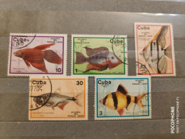 1977 Cuba Fishes (F17) - Gebruikt