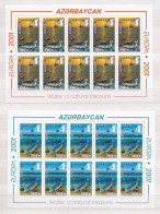 AZERBAIDJAN 2001 TIMBRE N°417/18 NEUF** EUROPA EN FEUILLE - Azerbaïjan