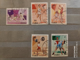 1978 Cuba Fencing Boxing Basketball (F17) - Usados