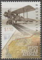 AUSTRALIA - USED 2021 $1.10 First Regular Airmail - Aircraft - Oblitérés