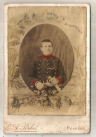 Photographie Perlat, Poitiers,160x110 Mm, Militaria,honneur, Patrie , Militaire Du 20 E Régt. D'artillerie, Frais Fr 2e - Guerre, Militaire