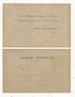 Cp, école, M. Jules WELCH, Professeur De Géologie à L'université De POITIERS , 191x , Dos Simple - Schools