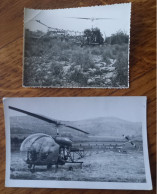 Hélicoptère F5FFP N°637 - Peut être Dans L'Aube Où En Champagne - Carte Photo + Photo 8.2 Cm X 10.8 Cm - Helicopters