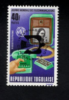 1819864695 1974 (XX)  SCOTT 880 POSTFRIS MINT NEVER HINGED - 4TH WORLD TELECOMMUNICATIONS DAY OVERPRINTED IN BLACK - Togo (1960-...)