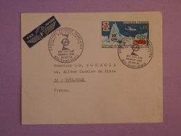 BW4  LA REUNION CFA    BELLE  LETTRE  1968  EXPEDITIONS POLAIRES  SAINT DENIS  A TOULOUSE FRAN + AFF. INTERESSANT++  ++ - Storia Postale