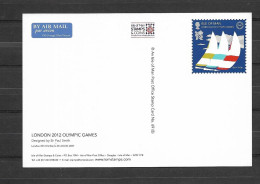 Olympische Spelen 2012 , Isle Of Man - Postkaart - Verano 2012: Londres