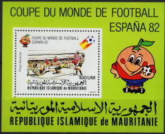 MAURITANIE - Coupe Du Monde De Football 1982 Feuillet - Mauritanie (1960-...)