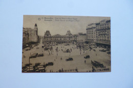 BRUXELLES  - Gare Du Nord Et Place Rogier  -  Belgique - Chemins De Fer, Gares