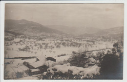 SALERNES - VAR - CARTE PHOTO - SOUS LA NEIGE - 15 JANVIER 1925 - Salernes