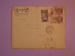 BW4  AOF GUINEE  BELLE LETTRE RECO   1932 CONAKRY A BORDEAUX  +AFF. INTERESSANT+++ - Cartas & Documentos