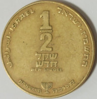 Israel - ½ New Sheqel JE5747 (1987), Hanukkah, KM# 174 (#2497) - Israël