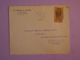 BW4  AOF  GUINEE   BELLE LETTRE RECO   1927  CONAKRY   A BORDEAUX  +AFF. INTERESSANT+++ - Covers & Documents