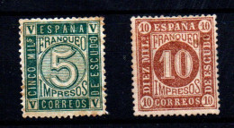 España Nº 93/94. Año 1867 - Neufs