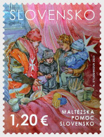 Slovakia 2023 Help For Ukraine Joint Issue With Sovereign Military Order Of Malta Stamp Mint - Ungebraucht