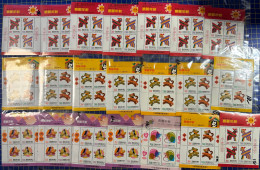 REPUBLIC OF CHINA, TAIWAN, 1992 ++ LUNAR YEAR S\S LOT OF 22 SHEETS FACE VALUE 700NT$++=22EUROS - Carnets