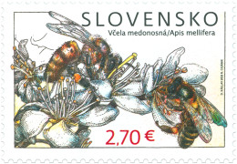 Slovakia 2023 Nature Protection Bees Stamp Mint - Abeilles