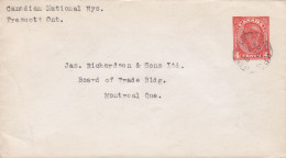 Canada Postal Stationery Ganzsache Entier 4c. GVI. Prescot Ambulant MONTREAL-TORONTO R.P.O. No. 11. 1948 Cover Lettre - 1860-1899 Regno Di Victoria