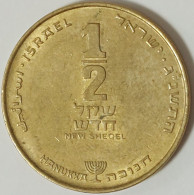 Israel - ½ New Sheqel JE5753 (1993), Hanukkah, KM# 174 (#2500) - Israël