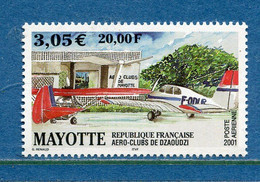 Mayotte - Poste Aérienne - YT PA N° 5 ** - Neuf Sans Charnière - 2001 - Posta Aerea