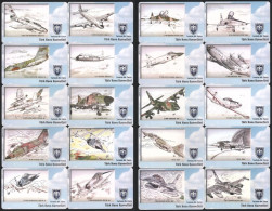 Turkish Air Force Phonecards Lot (98 Pcs) - Aviones