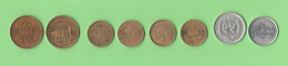 Nepal 8 Coins Not Classified Aluminum Bronze Asdia State - Nepal