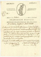 Repubblica Romana 1799 Republique Romaine Ancona Bianchi - Documenti Storici