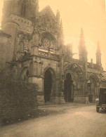 St Père Sous Vézelay * 1926 * Place De L'église * Auto * Photo Ancienne 9.6x7.8cm - Andere & Zonder Classificatie