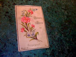 Vieux  Papier Carte écrite Au Dos  Parfum  Souvenirs D'Amitiè Parfumerie Bourgeois Paris - Autres & Non Classés