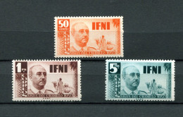 1951.IFNI.EDIFIL 73/75**.NUEVOS SIN FIJASELLOS(MNH).CATALOGO 40€ - Ifni