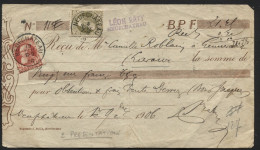 Reçu En DOUBLE PRESENTATION - N°74-75 Obl. Sc NEUFCHATEAU Les 5 Et 19/11/1906 (x581) - 1905 Grosse Barbe