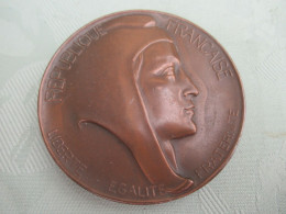 Médaille De Table/ RF/ Liberté Egalité Fraternité/ Marianne/ H DUBOIS/ Tomasini/ Eure/ 1970    MED422 - Francia