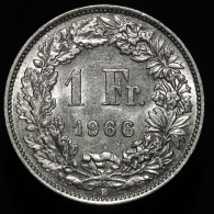Suisse / Switzerland, 1 Franc, 1966, Argent (Silver) - Autres & Non Classés