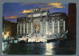 °°° Cartolina - Roma N. 1295 Fontana Di Trevi - Notturno Viaggiata °°° - Fontana Di Trevi