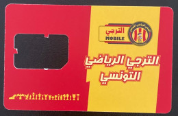 Tunisie Tunisia Used SIM GSM Card Telecom Football Esperance Calcio Soccer Red Yellow Blood & Gold 3G 4G 5G Mobile - Tunisie