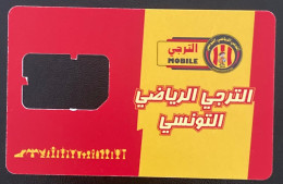 Tunisie Tunisia Used SIM GSM Card Telecom Football Esperance Calcio Soccer Red Yellow Blood & Gold 3G 4G 5G Mobile - Tunesië